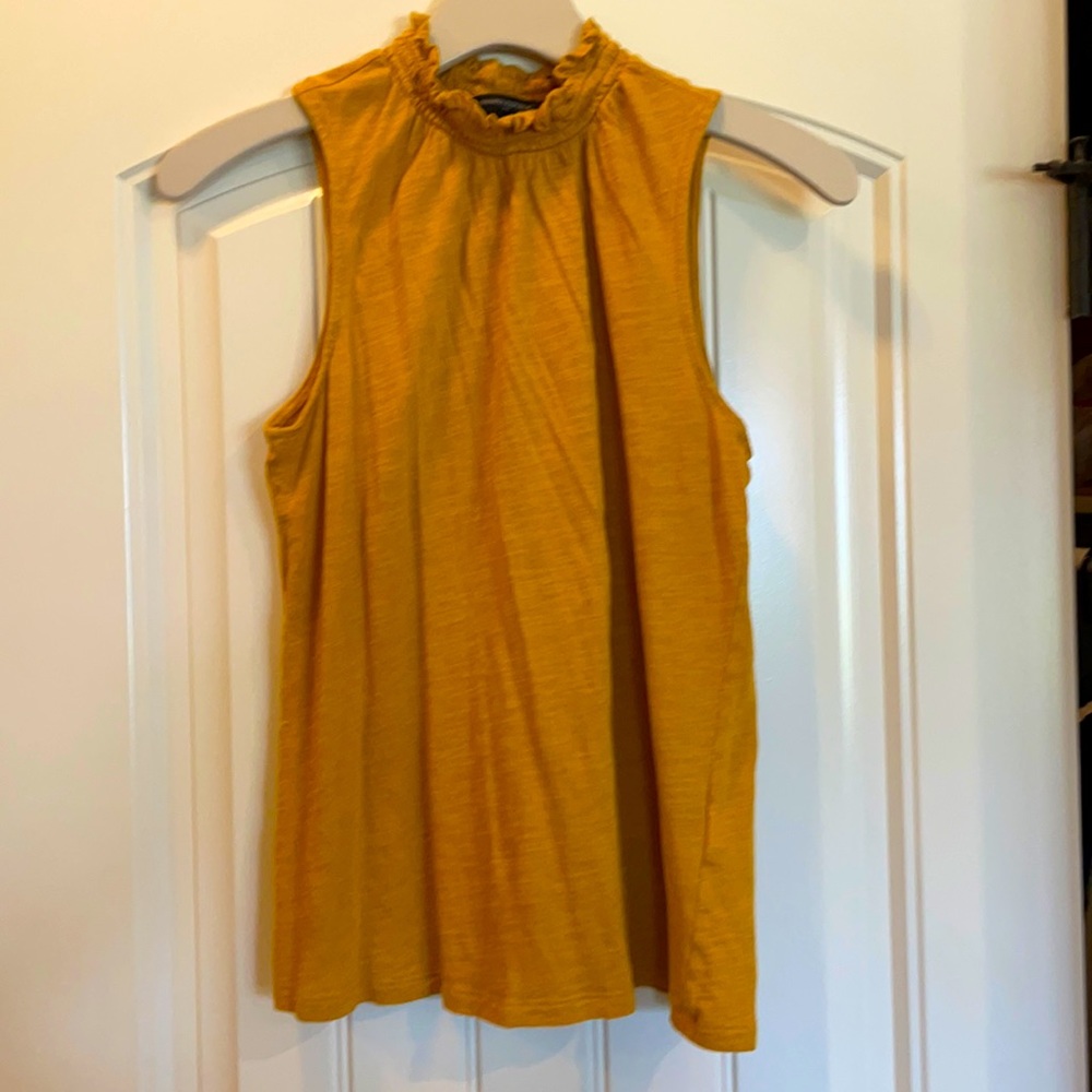 Banana Republic Factory - marigold mock neck cotton top - size small